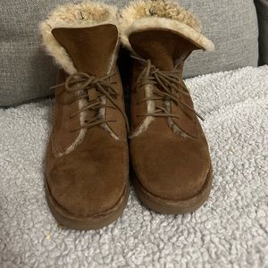 Ugg Shoes | Ugg Lace Up Shearling Boots | Color: Brown/Tan | Size: 7